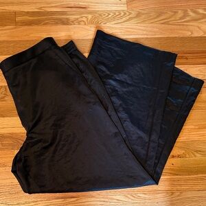 NWT Madewell Easy Pull-On Satin Pants in Black